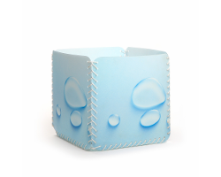 Aufbewahrungsbox - Wassertropfen hellblau