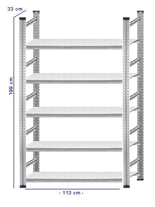Details / Artikel konfigurieren - Aktenregal Super 1 - A200-33-12