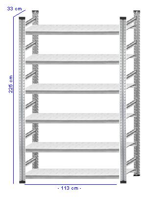 Details / Artikel konfigurieren - Aktenregal Super 1 - A225-33-12