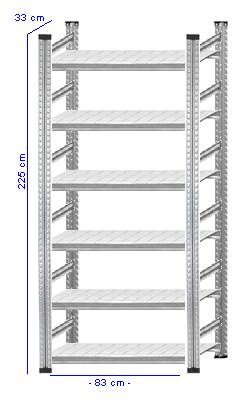 Details / Artikel konfigurieren - Aktenregal Super 1 - A225-33-11