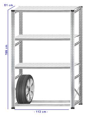 Details / Artikel konfigurieren - Reifenregal Super 1 - G200-61-13