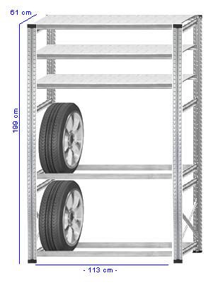 Details / Artikel konfigurieren - Reifenregal Super 1 - G200-61-14