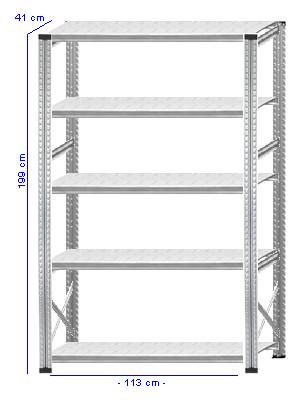 Details / Artikel konfigurieren - Kellerregal Super 1 - K200-41-12