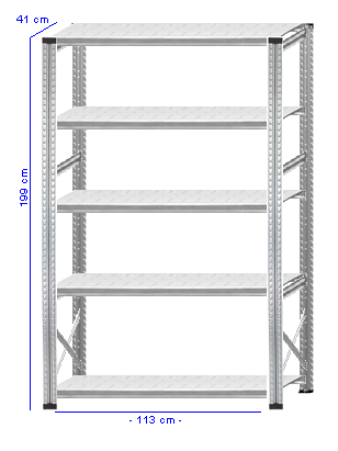 Details / Artikel konfigurieren - Kellerregal Super 1 - K200-41-12