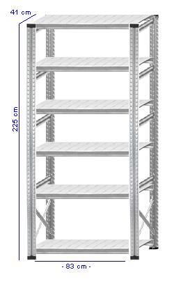 Details / Artikel konfigurieren - Kellerregal Super 1 - K225-41-11