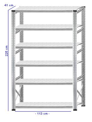 Details / Artikel konfigurieren - Kellerregal Super 1 - K225-41-12