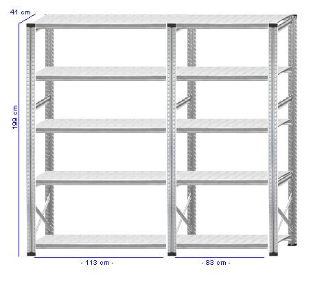 Details / Artikel konfigurieren - Kellerregal Super 1 - K200-41-21