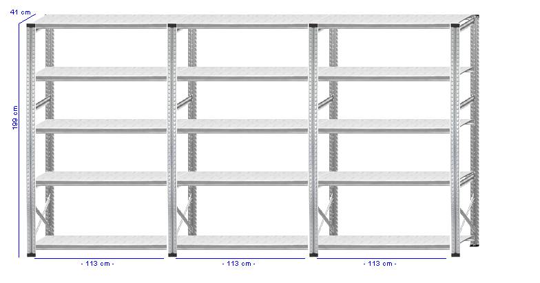 Details / Artikel konfigurieren - Kellerregal Super 1 - K200-41-31