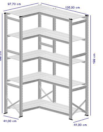 Details / Artikel konfigurieren - Kellerregal Super 1 - K200-41-22