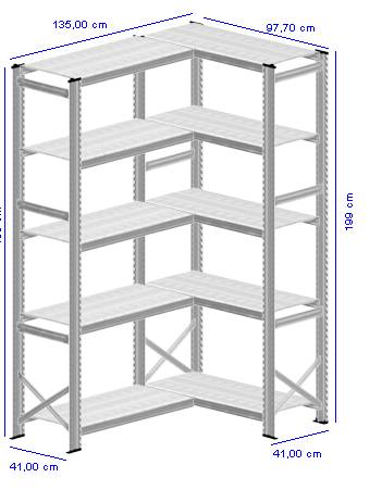 Details / Artikel konfigurieren - Kellerregal Super 1 - K200-41-24