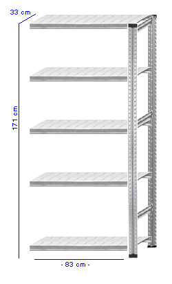 Details / Artikel konfigurieren - Kompaktregal - SK1708-309-A5
