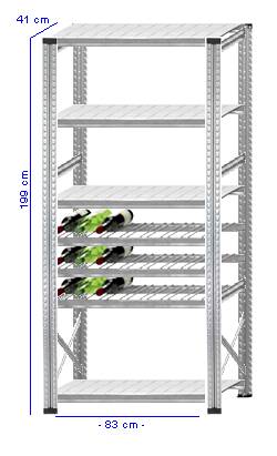 Details / Artikel konfigurieren - Weinregal Super 1 - WR200-41-11