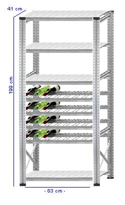 Details / Artikel konfigurieren - Weinregal Super 1 - WR200-41-13