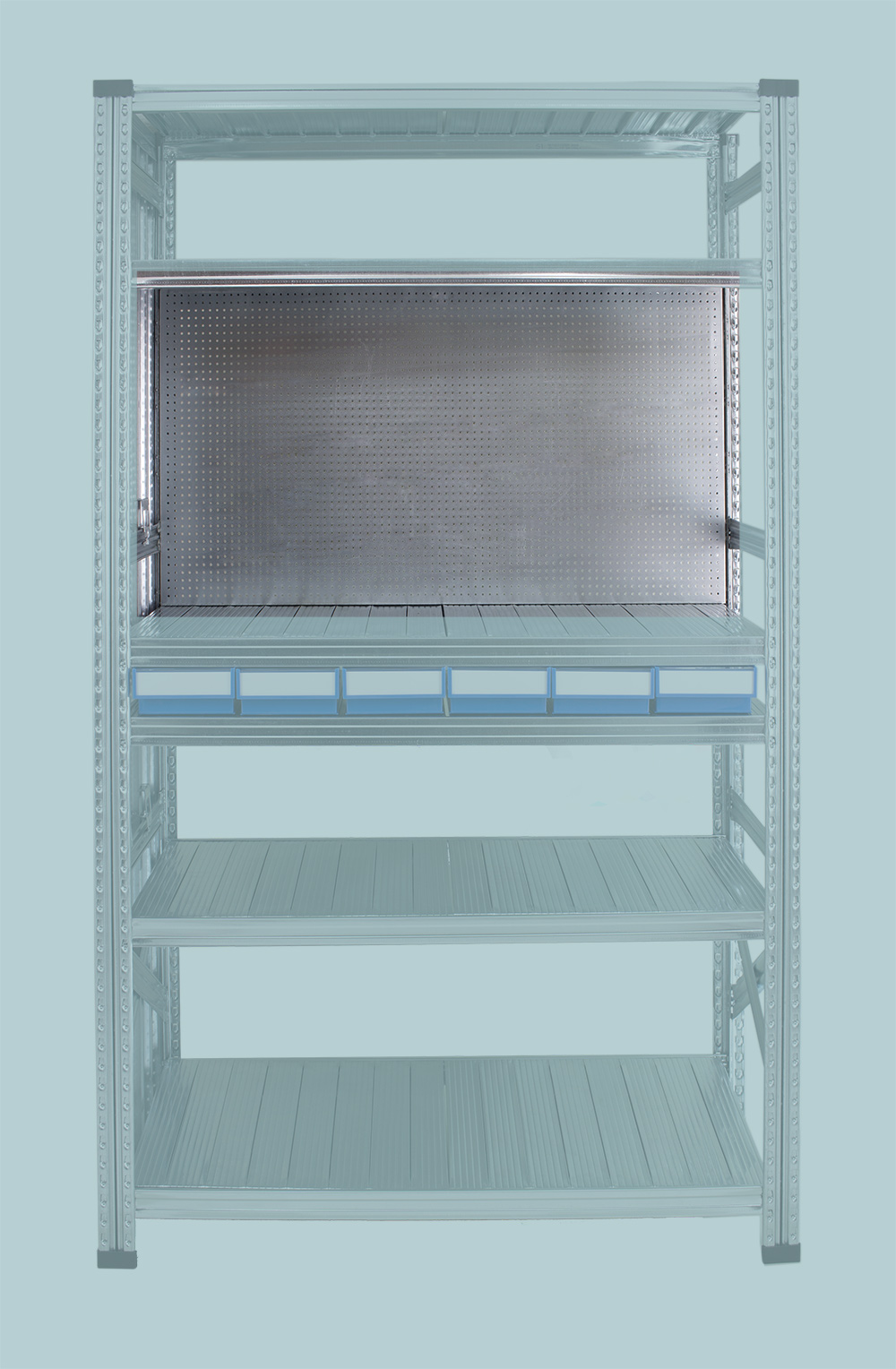 Details / Artikel konfigurieren - Lochwand Rückseite 62,7 x 90